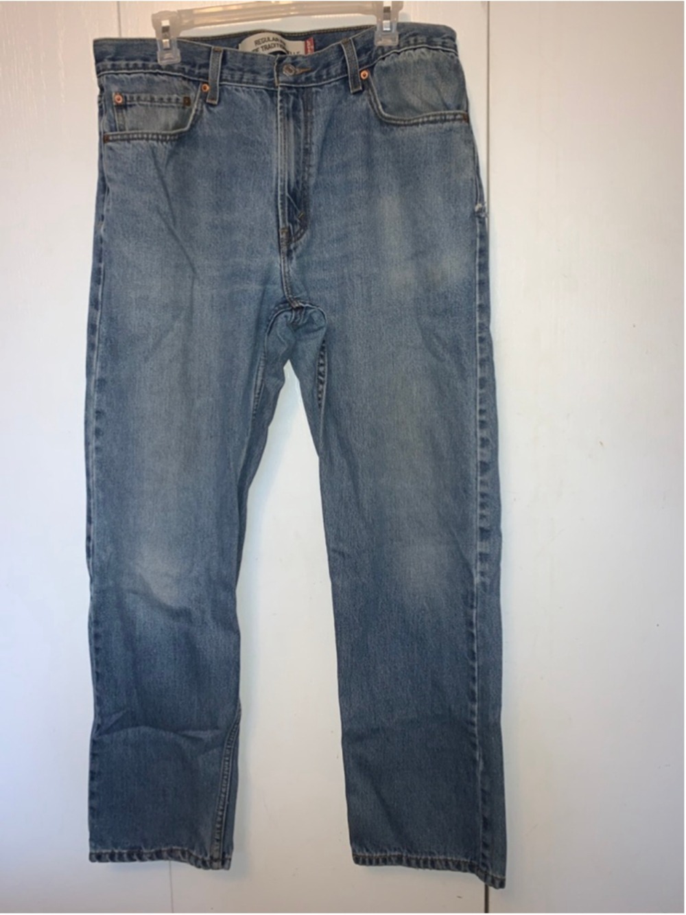 Men's Levi's Blue Regular Fit Straight Jeans Waist 36